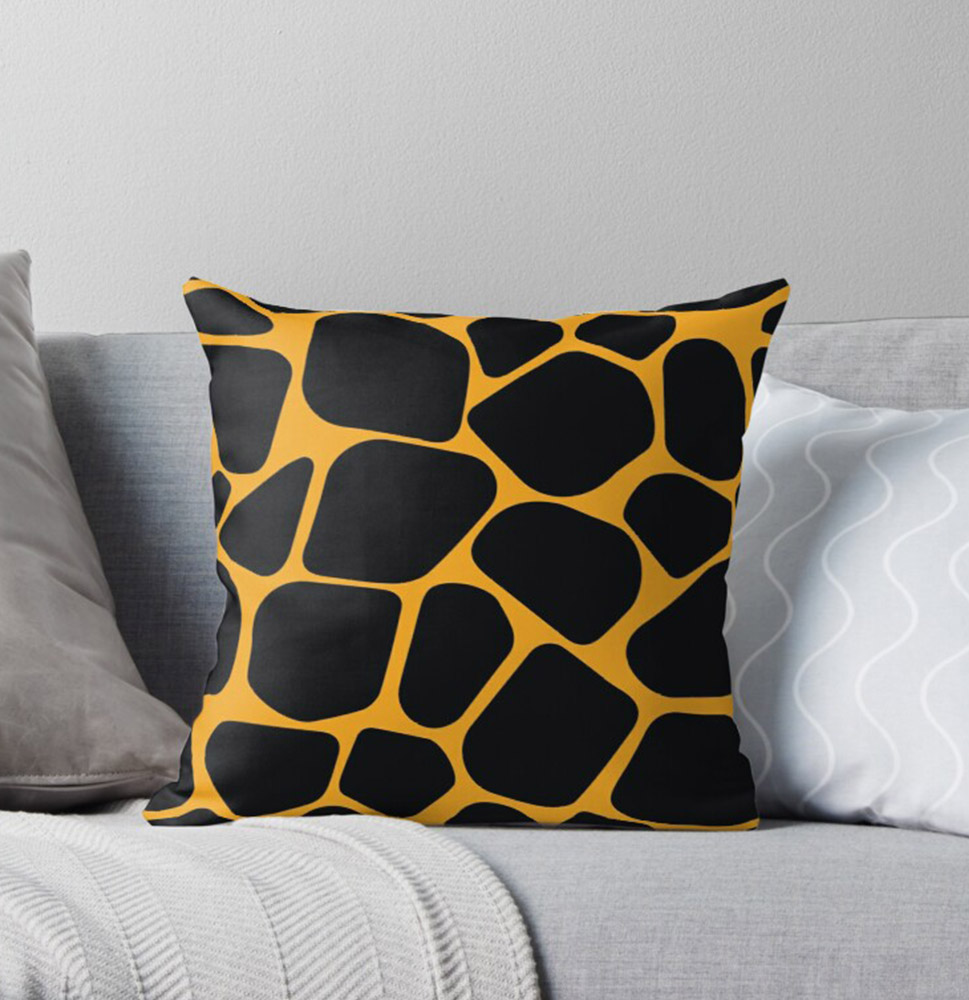 Giraffe Pattern Throw Pillow